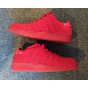 K-Swiss Classic Red Ribbon Sneakers KaySwiss Mens Size 13 Shoes 03726-643-M‎ Low